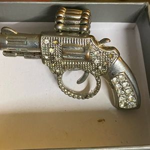 Fashion pistol ring (silver)